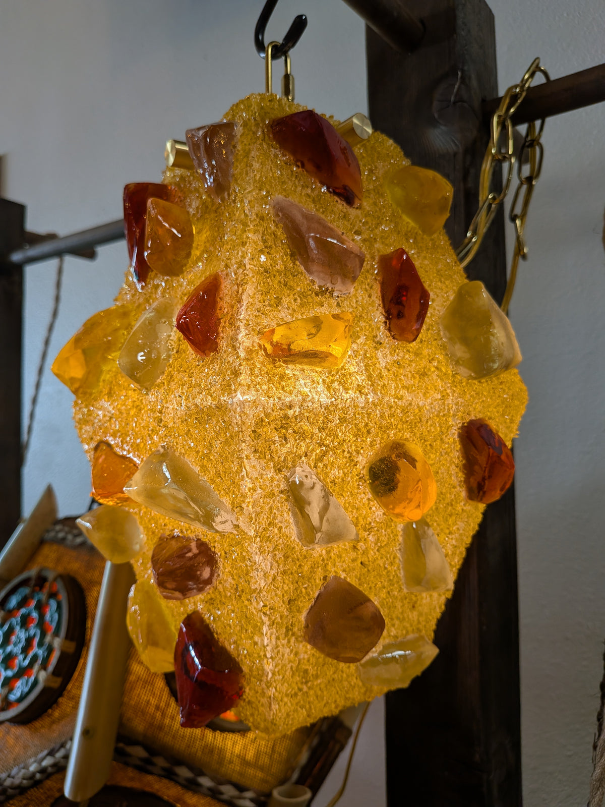 Vintage Gold Chunk Lamp