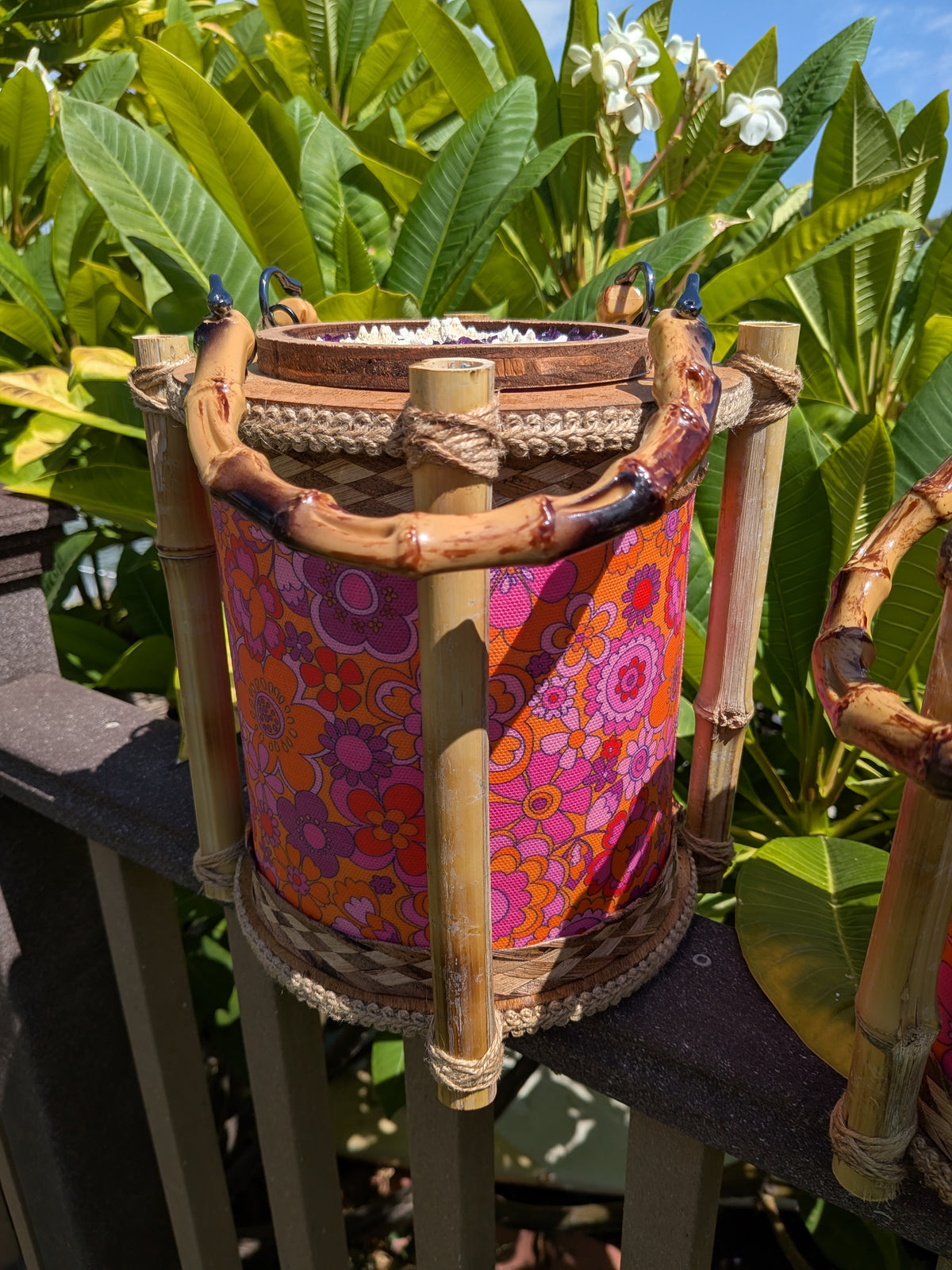 Groovy Flowers Tiki Lamp Purse (Ready-to-ship)