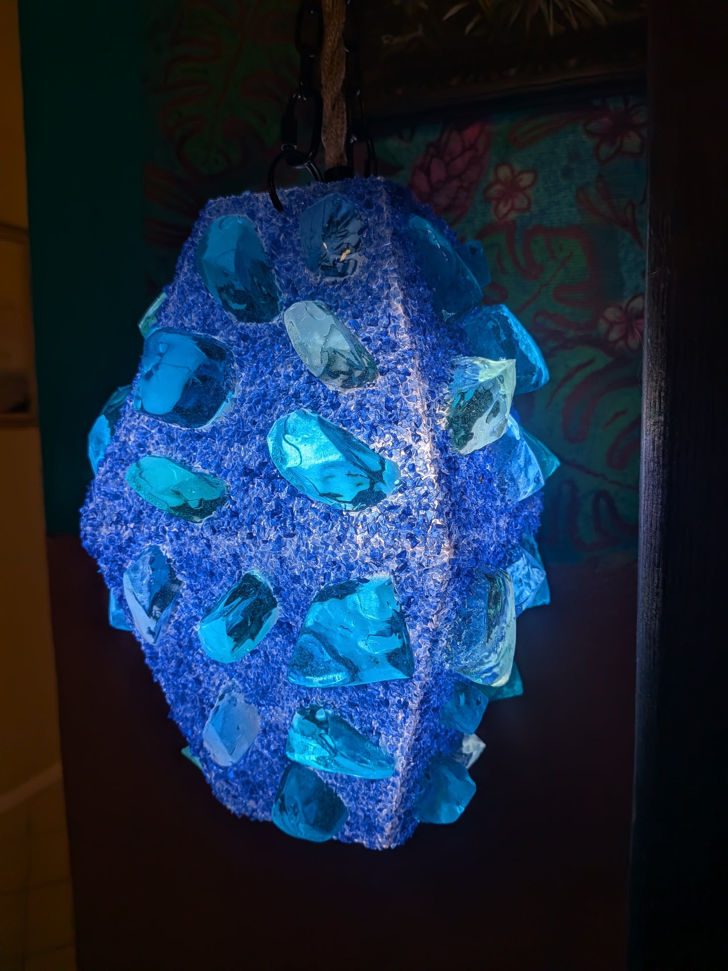 Blue Chunk Lamp