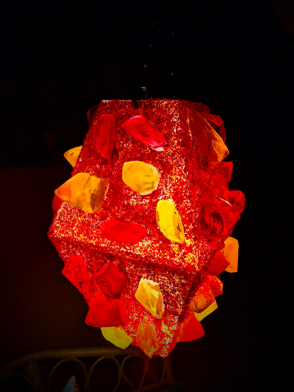 Red Chunk Lamp