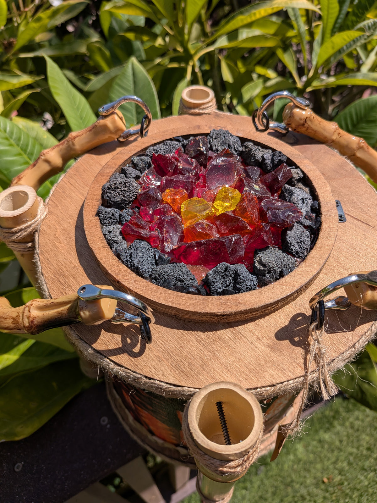 Red Tapa Tiki Lamp Purse (Ready-to-ship)