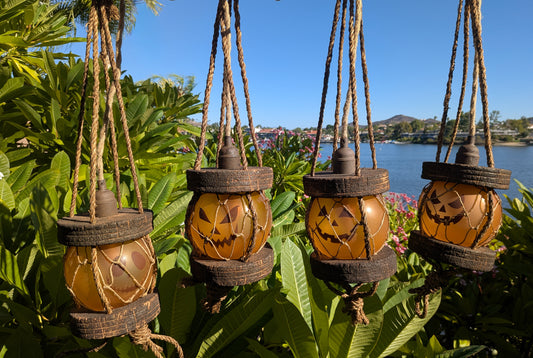 Jack-o'-lantern Glass Float Lantern Lamp