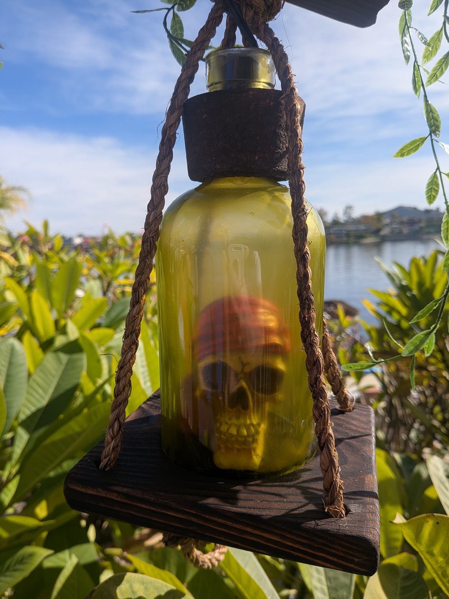 Creature Feature Pirate Skull Beachcomber Lamp