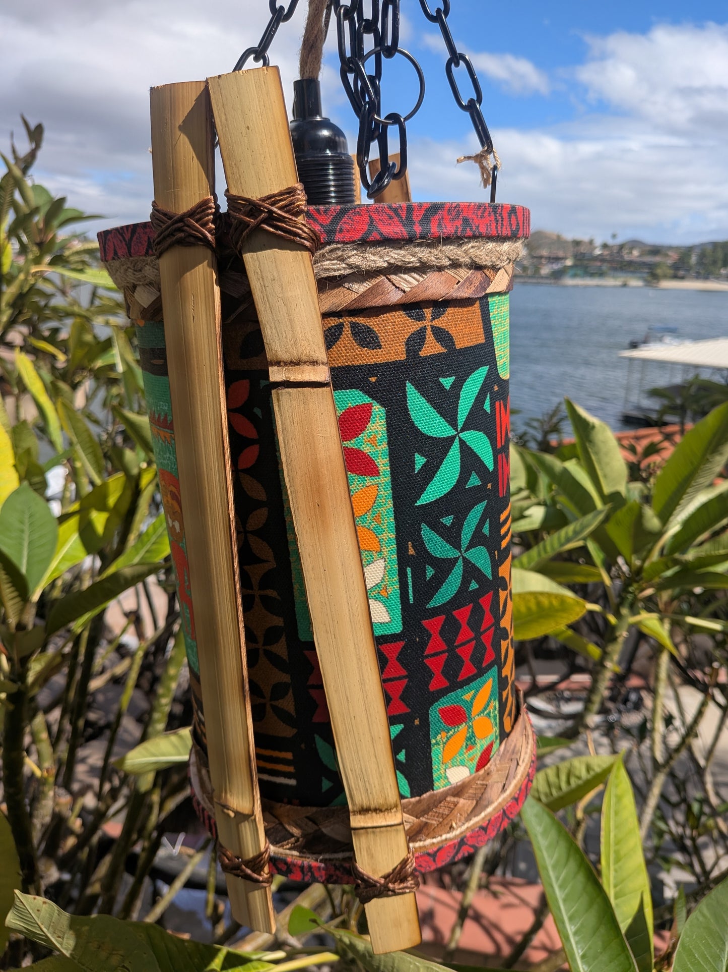 Teal Tapa Lava Lamp
