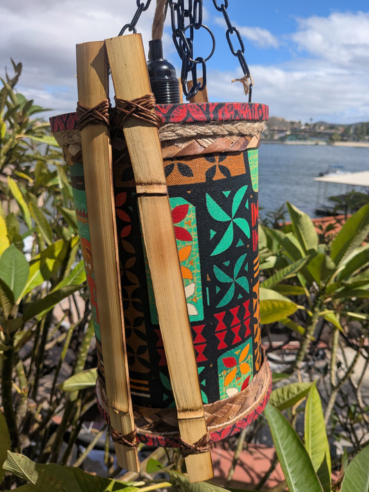 Teal Tapa Lava Lamp