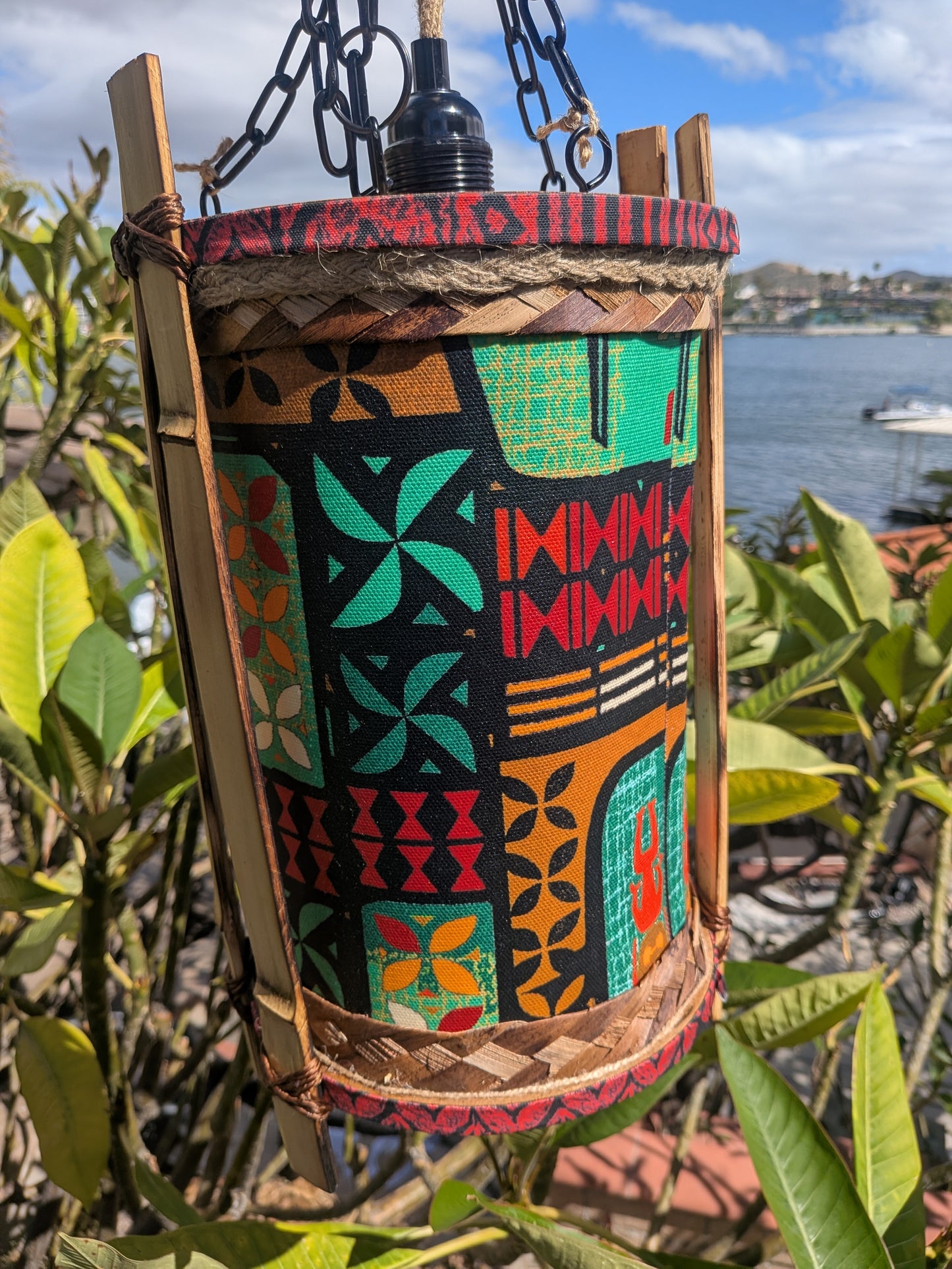 Teal Tapa Lava Lamp