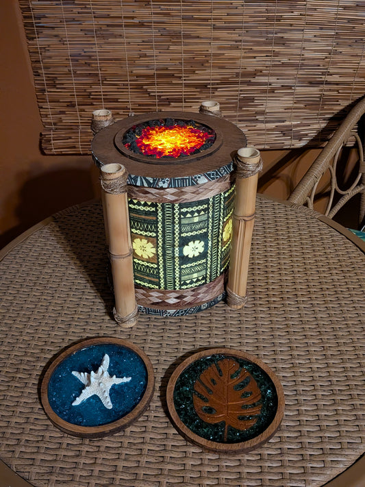 Traditional Tapa Table Lamp