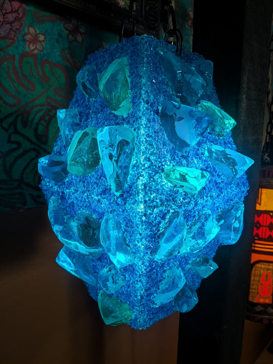 Blue Chunk Lamp