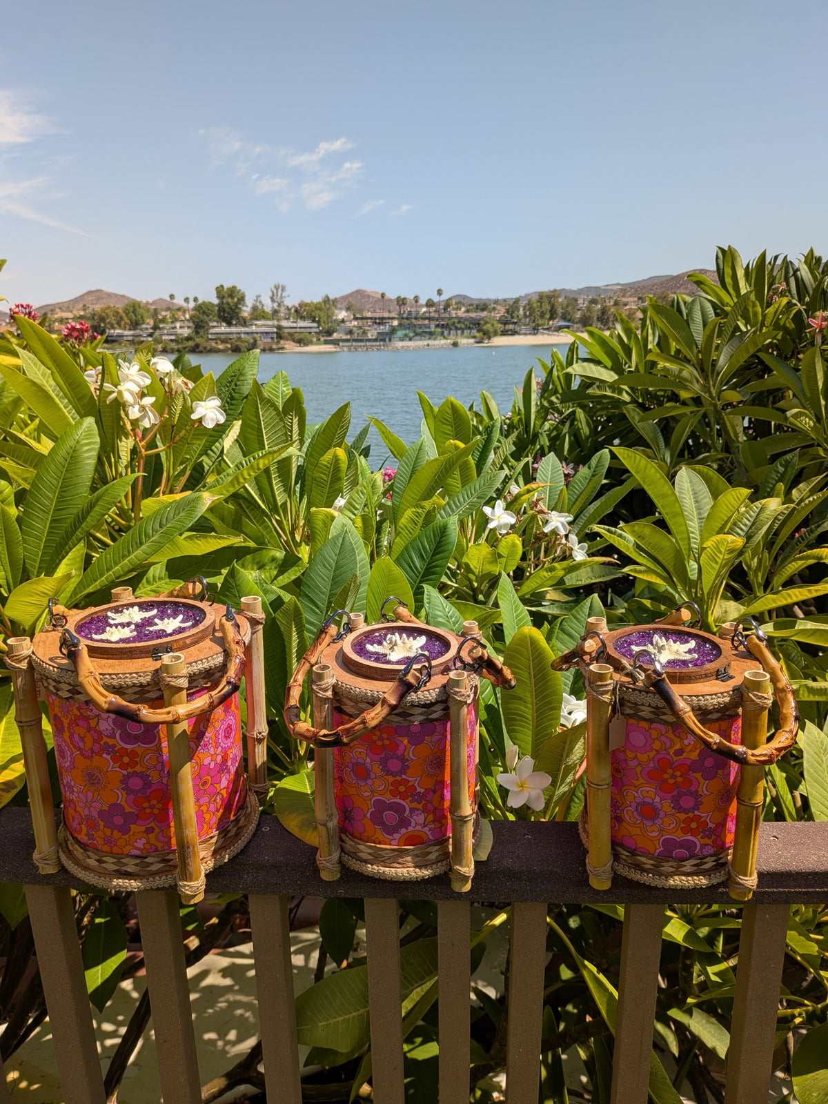 Groovy Flowers Tiki Lamp Purse (Ready-to-ship)