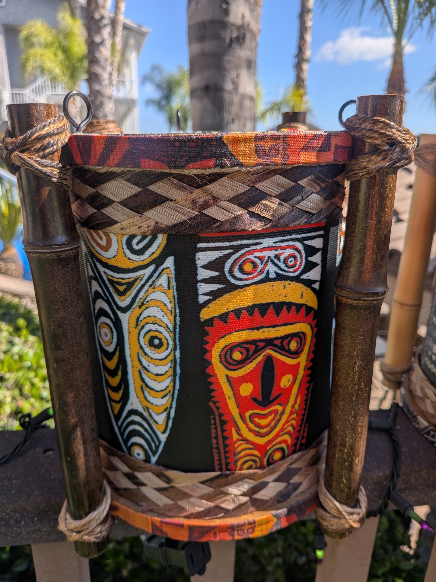 Papua New Guinea Mask Lava Lamp