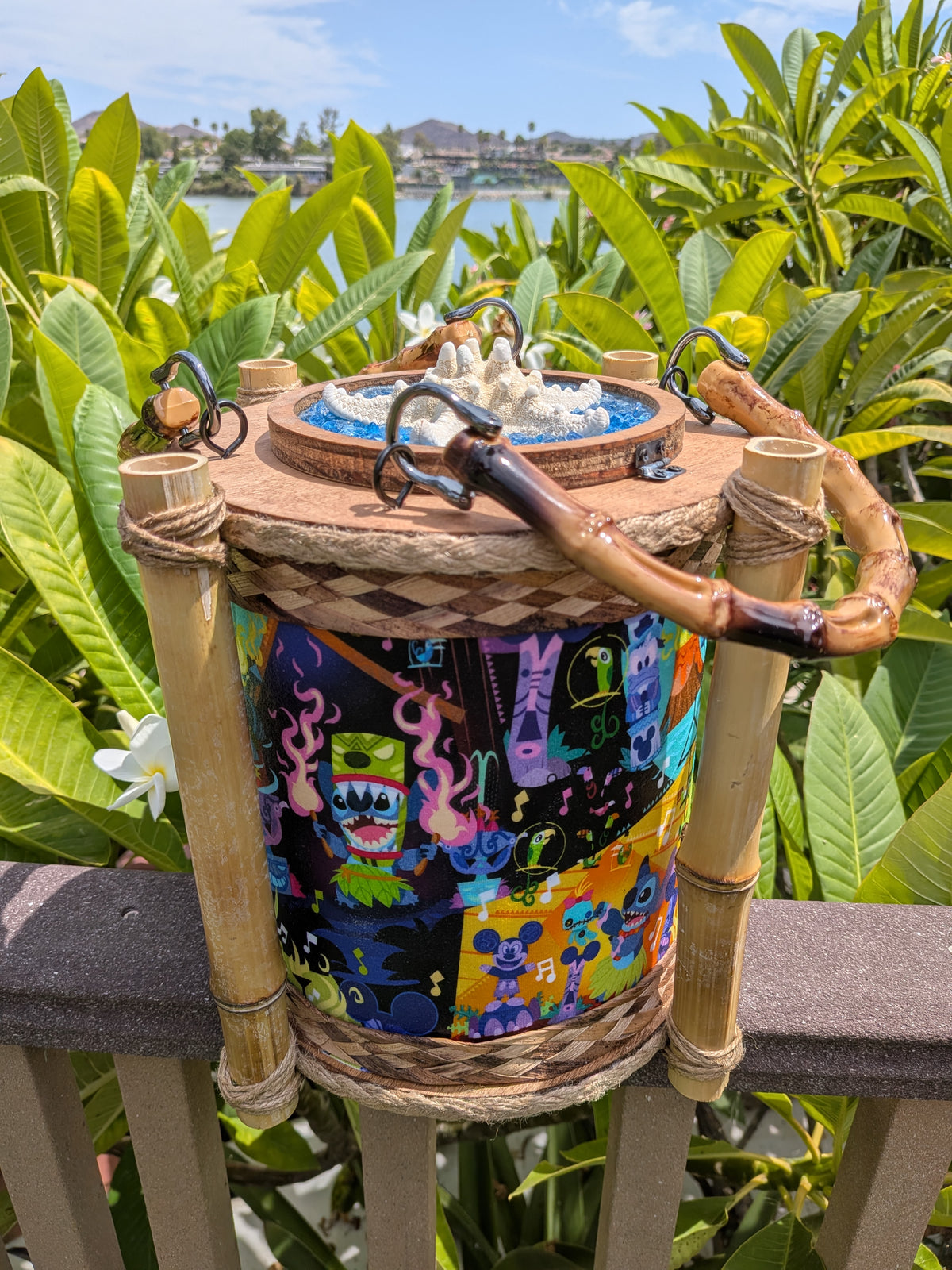 Tiki Stitch Tiki Lamp Purse (Ready-to-ship)