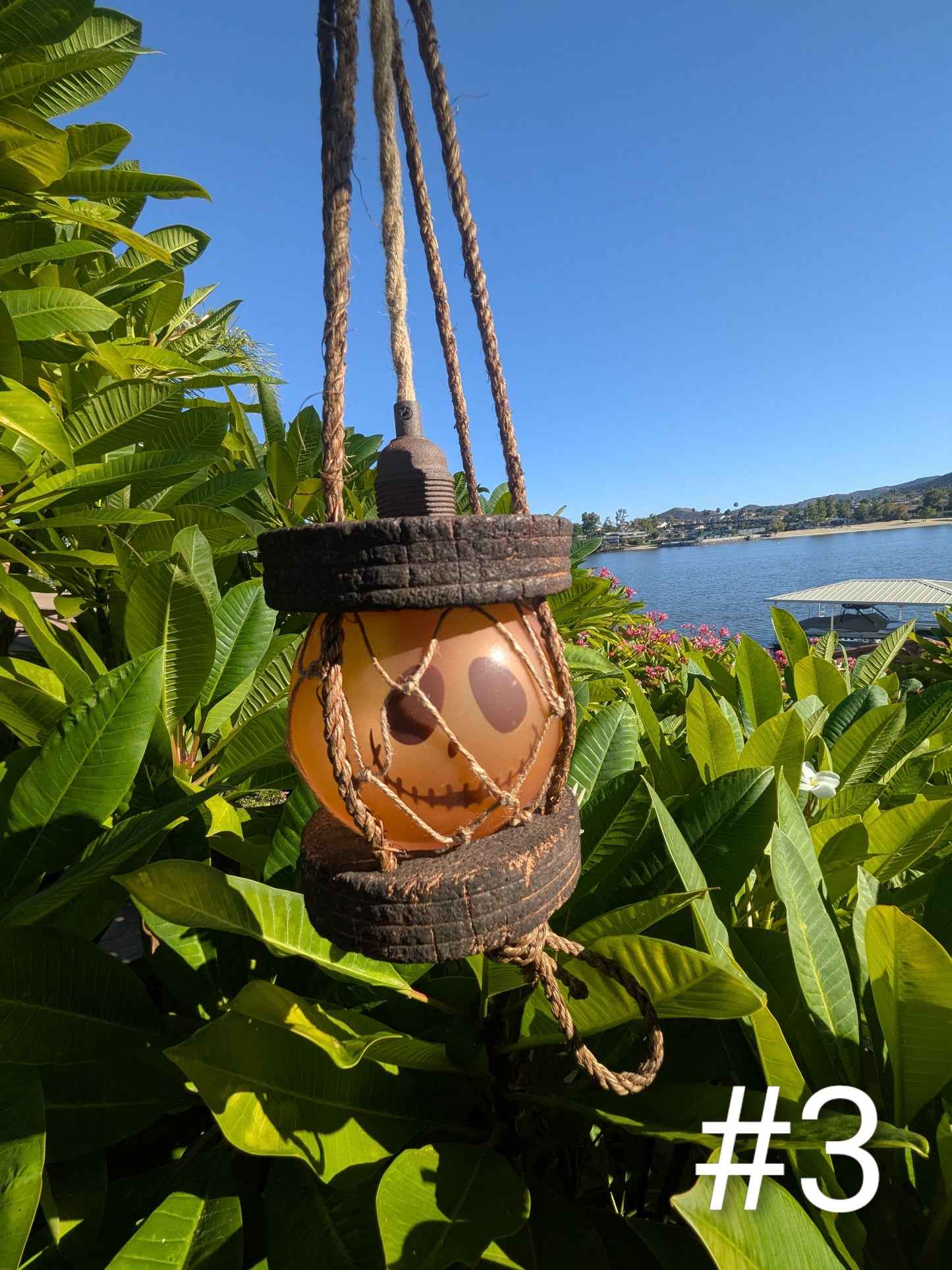Jack-o'-lantern Glass Float Lantern Lamp