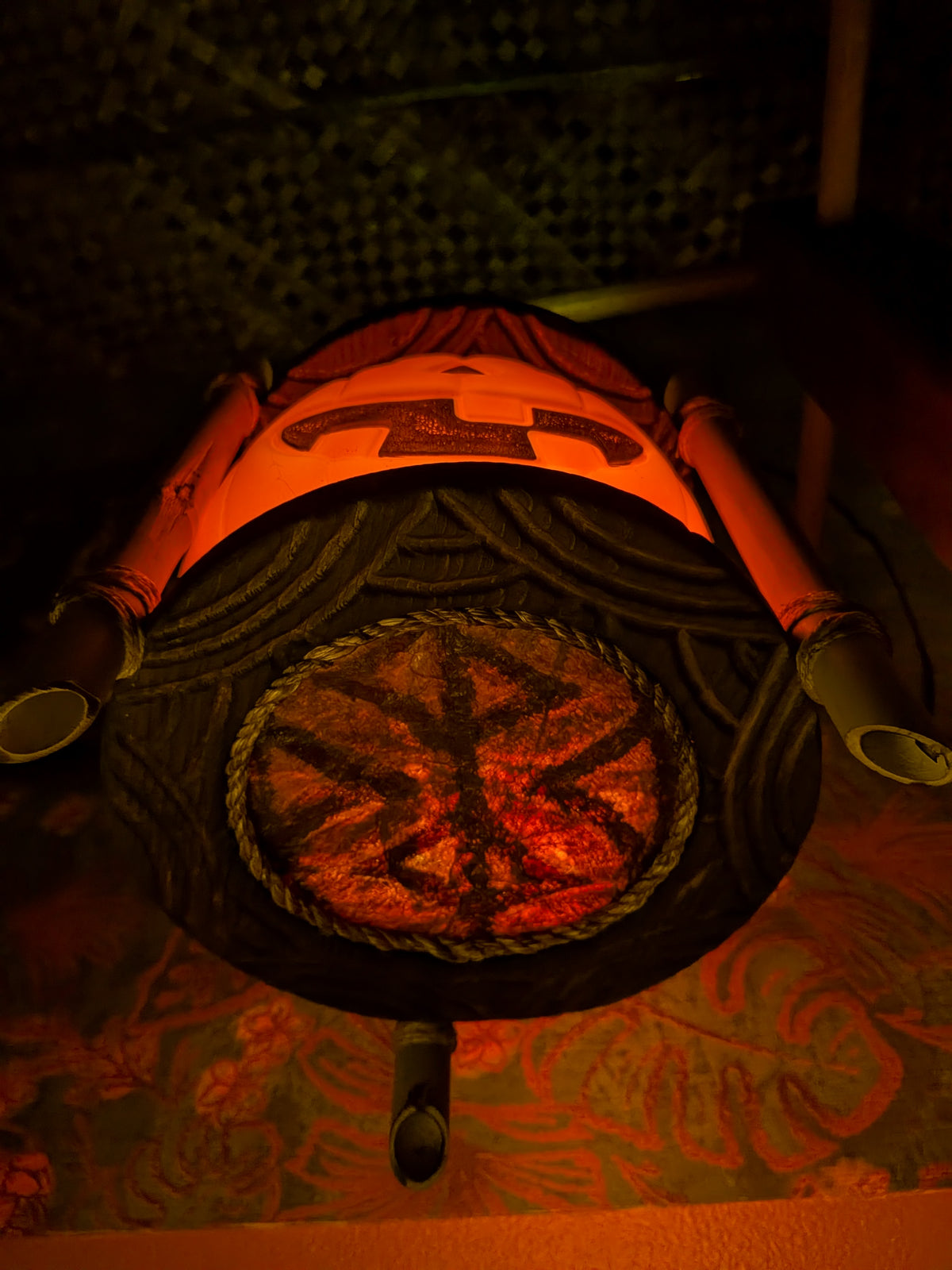 Vintage Pumpkin Pail Lamp